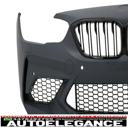 paraurti anteriore adatto per bmw serie 1 f20 f21 lci (2015-06.2019) design m2