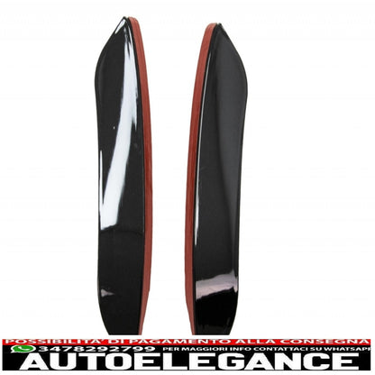 kit alette paraurti anteriore alette laterali adatto a mercedes classe a w177 v177 (04.2018-up) a35 design black edition