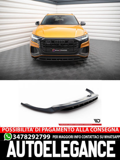 SPLITTER ANTERIORE COMPATIBILE PER V.1 AUDI Q8 S-LINE / SQ8 MK1  (2019 - )