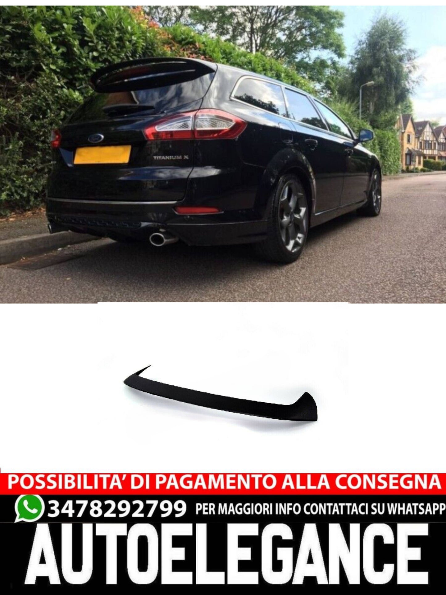 SPOILER adatto per FORD MONDEO MK4 KOMBI 2007-2014