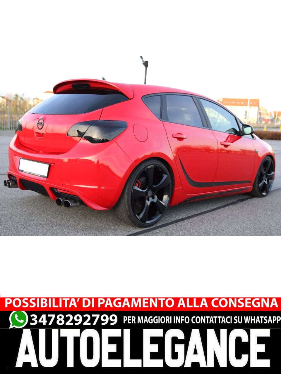 DIFFUSORE ADATTO PER OPEL ASTRA J 5 PORTE ( 2009-2012 )