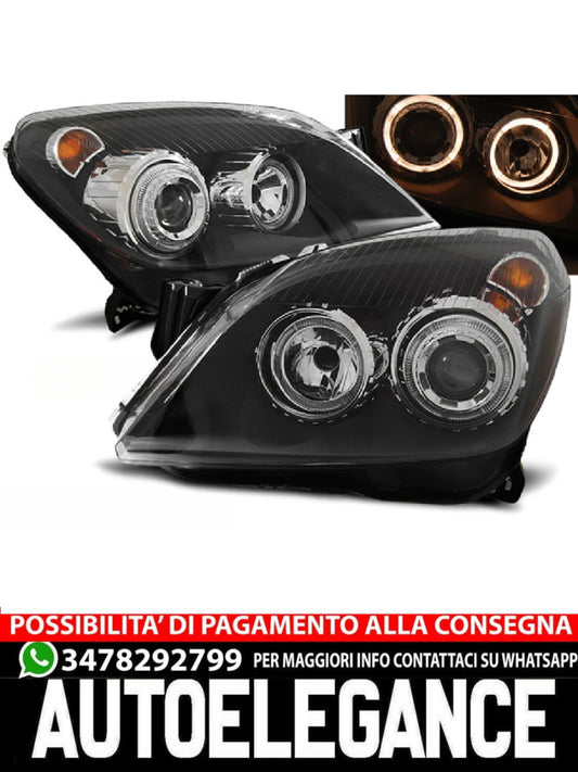 FARI  ANGEL EYES NERO ADATTI PER OPEL ASTRA H 03.04-09