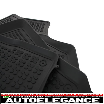 Black rubber mat suitable for opel corsa c 2000-2006