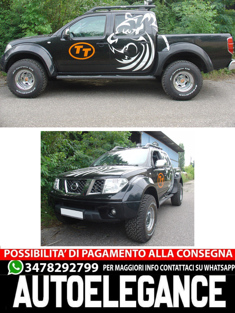 KIT ESTENSIONE PARAFANGO PER NISSAN NAVARA D40 ( 2005-2010 )