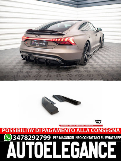 SPLITTER LATERALI POSTERIORI ADATTO COMPATIBILE PER V.2 AUDI E-TRON GT / RS GT MK1  (2021 - )