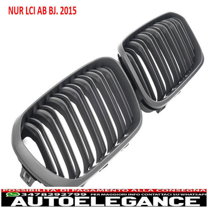 adatto per bmw serie 1 f20 f21 da 15 griglia radiatore doppia barra nero opaco-mostra il titolo originaletesto originalepasst für bmw 1er f20 f21 ab 15 kühlergrill doppelsteg matt schwarz AUTOELEGANCERICAMBI