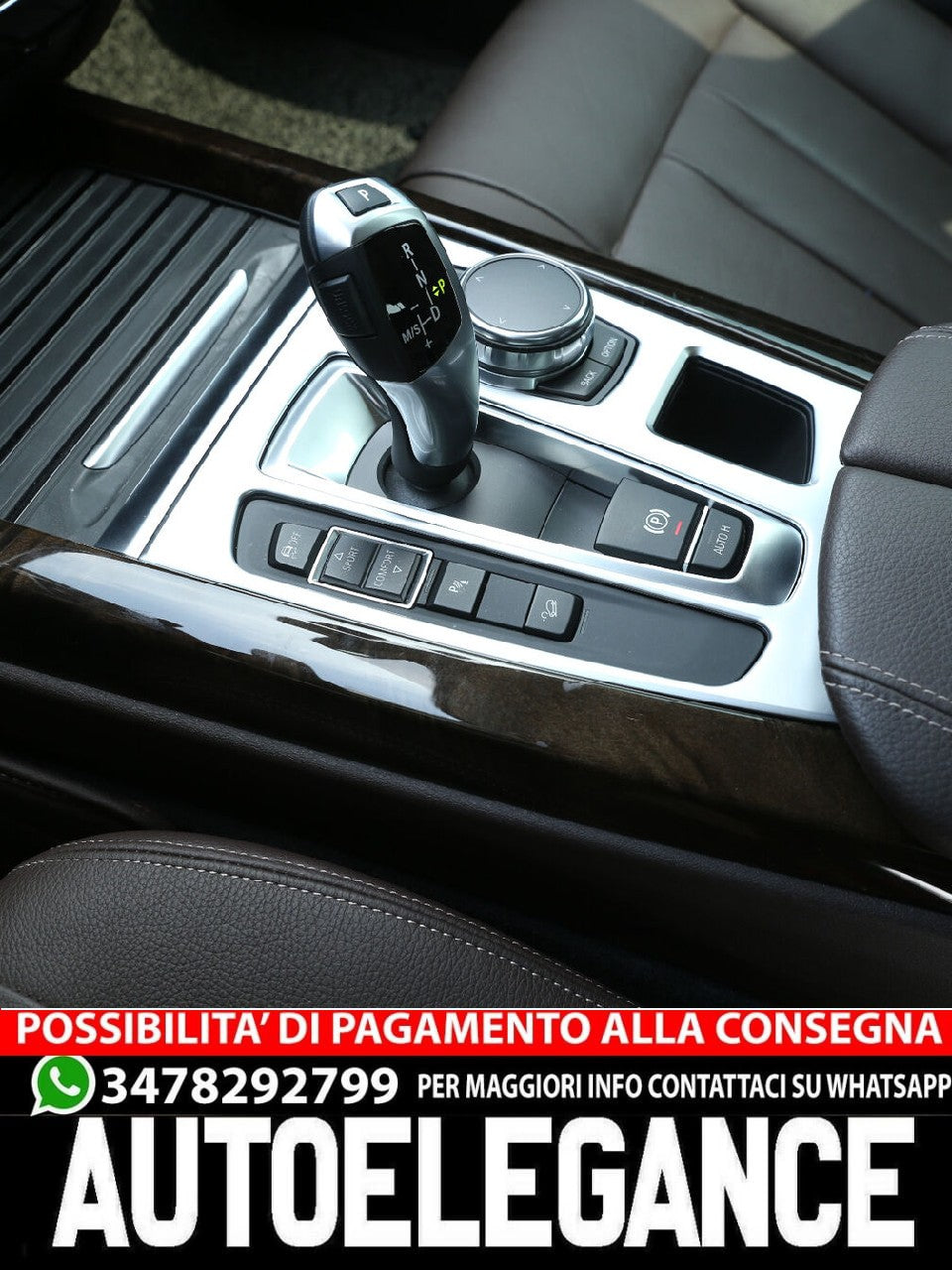 For BMW X5 F15 and X6 F16 center console gear shift panel chrome frame 