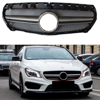 FRONT GRILLE MERCEDES CLA W117 2013+ AMG GRILLE SATIN PROFILE -