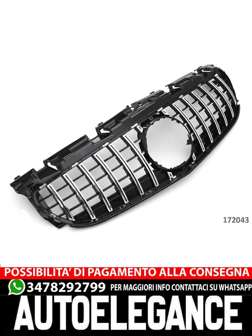 Griglia sportiva per Mercedes R172 SLC 2015-2020 PANAMERICANA AMG GT