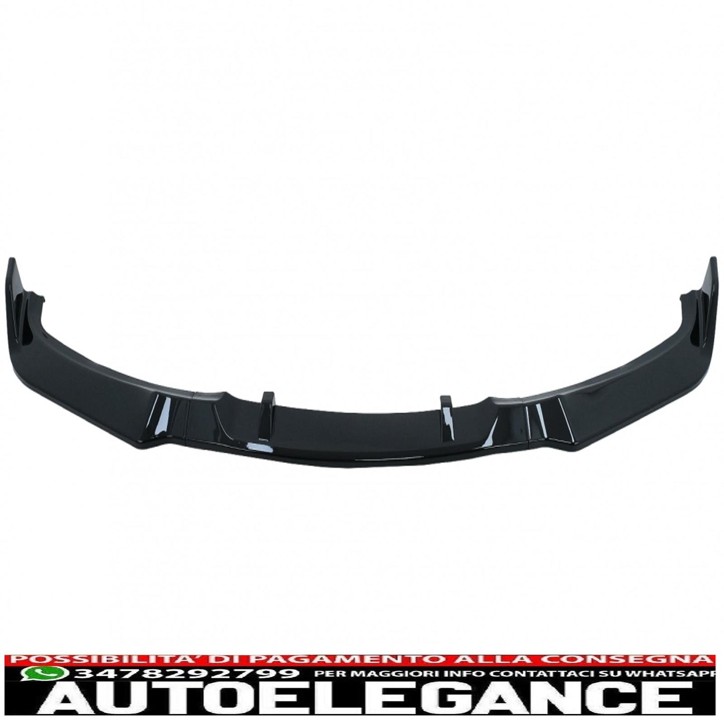 Front bumper additional spoiler suitable for BMW 3 Series E90 E91 Non LCI (2004-2008) Limousine Touring Piano Black 