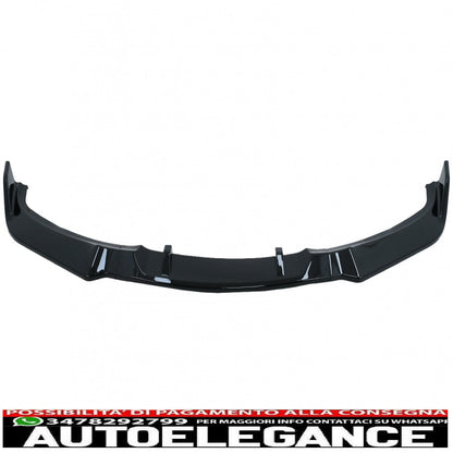 Front bumper additional spoiler suitable for BMW 3 Series E90 E91 Non LCI (2004-2008) Limousine Touring Piano Black 