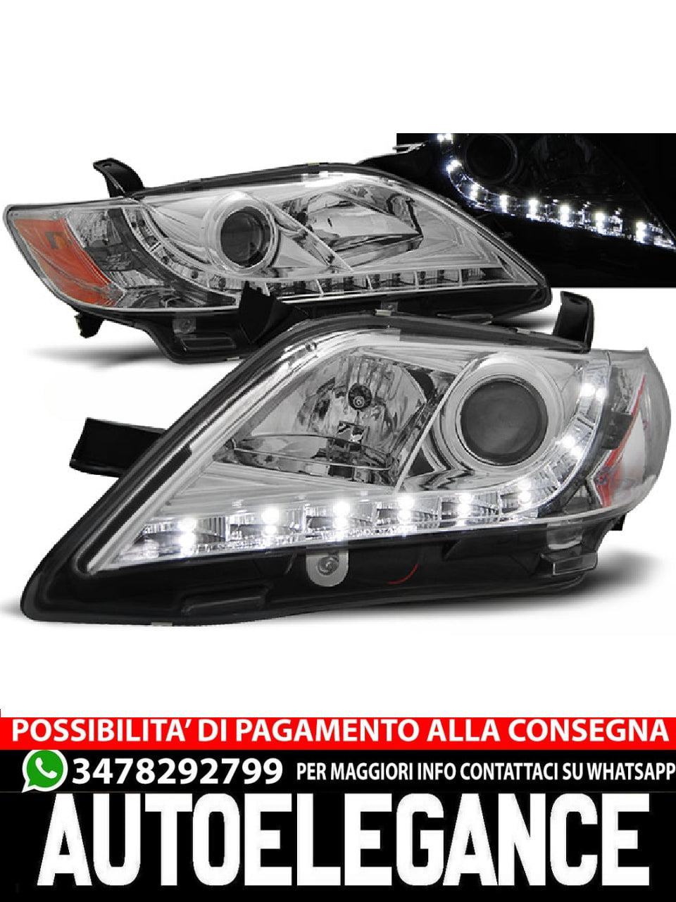 TOYOTA CAMRY 6 XV40 06-09 LUCE DAYLIGHT CROMATO