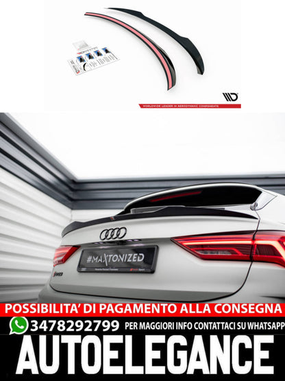 SPOILER CAP compatibile per AUDI RSQ3 / Q3 S-LINE SPORTBACK F3