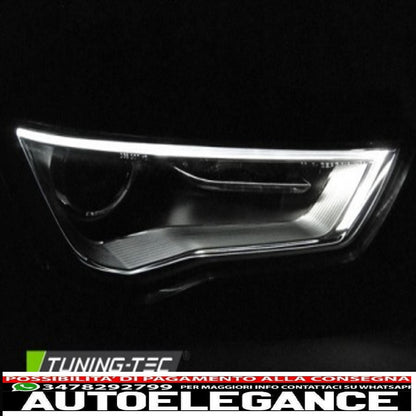 fari tubo luce drl nero adatto audi a3 8v 12-16