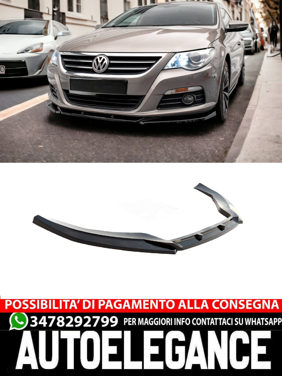 SPLITTER ANTERIORE V.4 VOLKSWAGEN PASSAT CC