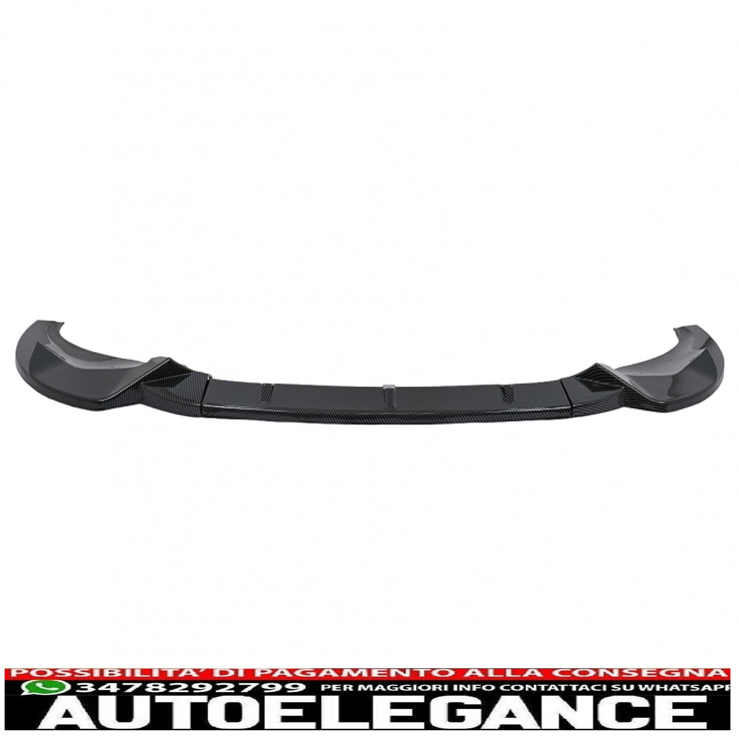 Front bumper spoiler lip suitable for bmw x3 g01 x4 g02 (2018-2020) m sport carbon film covering