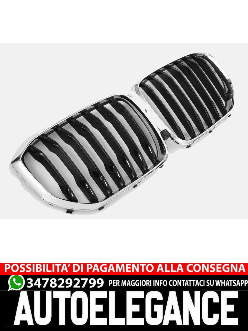 GRIGLIA PER BMW X5 G05 NERA CROMATA