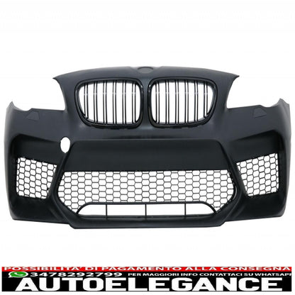 kit carrozzeria adatto per paraurti BMW serie 5 F10 (2011-2017) con minigonne laterali e doppi terminali di scarico doppi in fibra di carbonio design M5