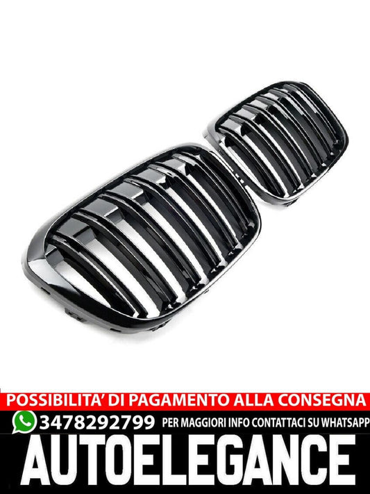 SUITABLE FOR BMW X1 F48 2015-2019 SPORT DOUBLE BRIDGE GLOSS BLACK 