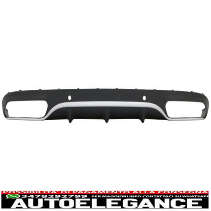 Rear bumper valance diffuser suitable for mercedes c class c205 a205 coupe cabriolet (2014-2019) design c63