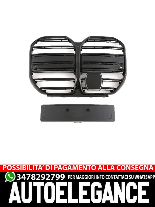 SUITABLE FOR BMW 4 SERIES G26 GRAND COUPE SPORT GRILLE MATT BLACK 