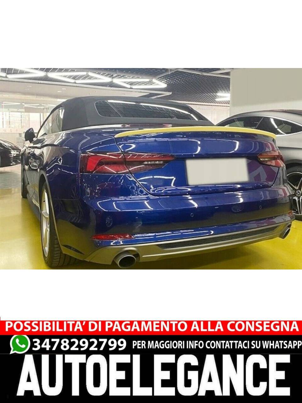 SPOILER suitable for Audi A5 F5 3D 2016+ Coupe Cabrio