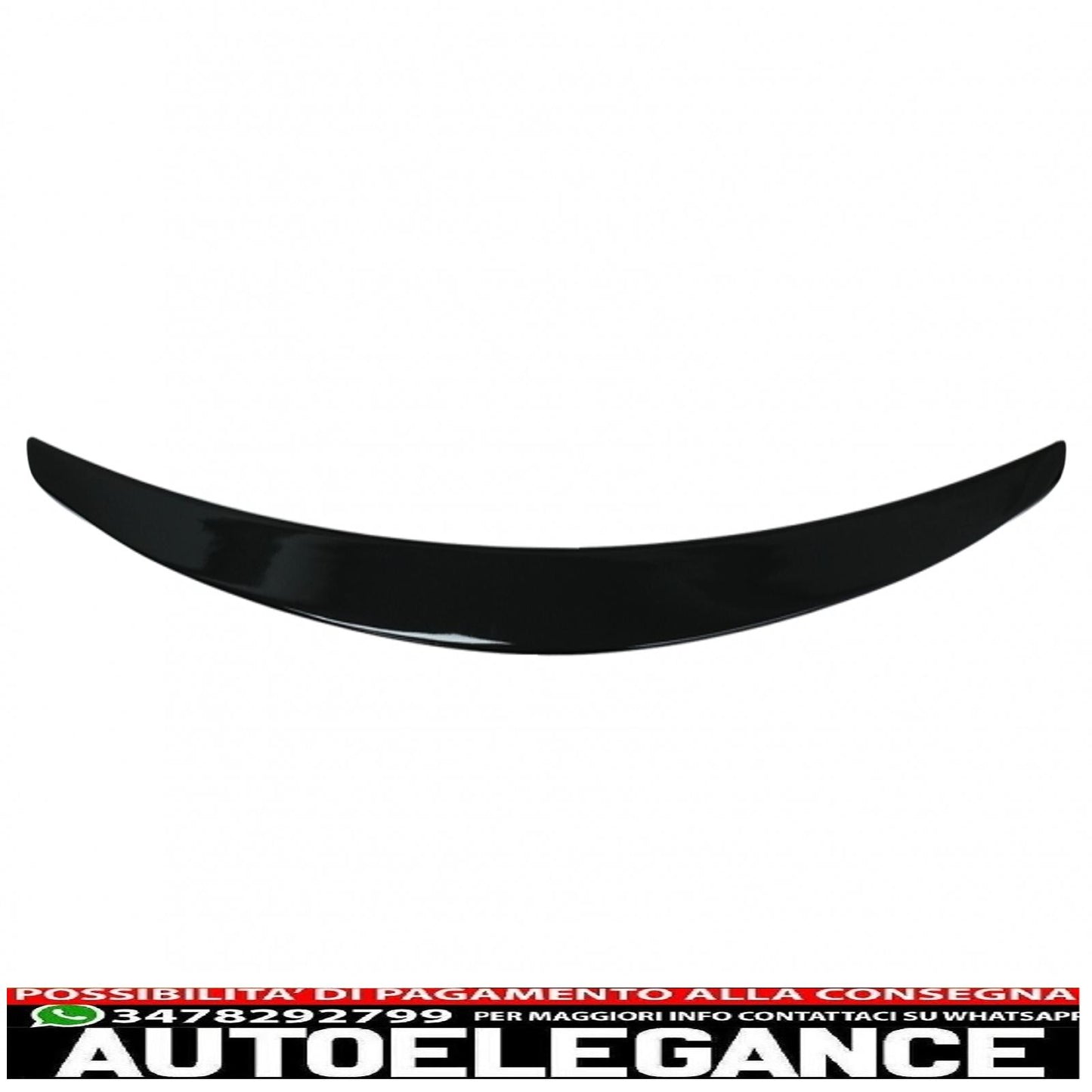 trunk spoiler suitable for mercedes s class w222 (2014-2020) piano black sport rear lip 