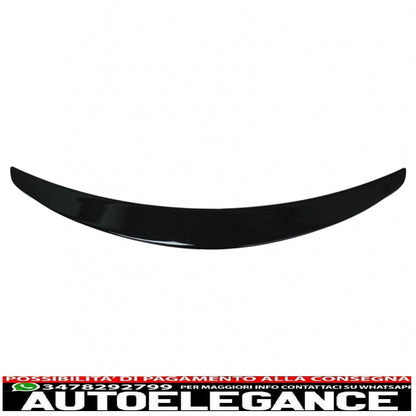 trunk spoiler suitable for mercedes s class w222 (2014-2020) piano black sport rear lip 