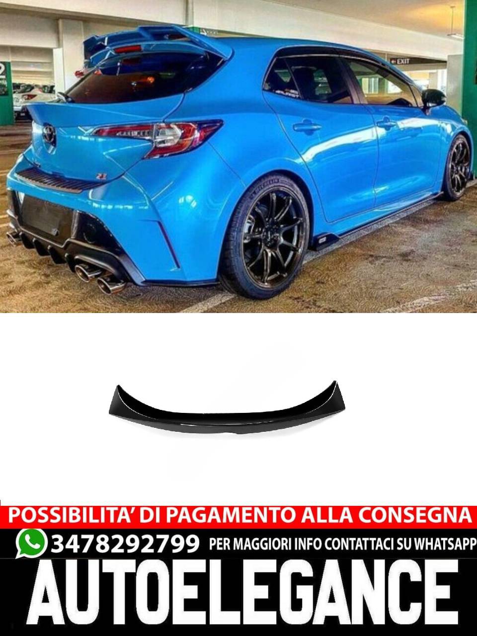 SPOILER adatto per Toyota Corolla 2018+