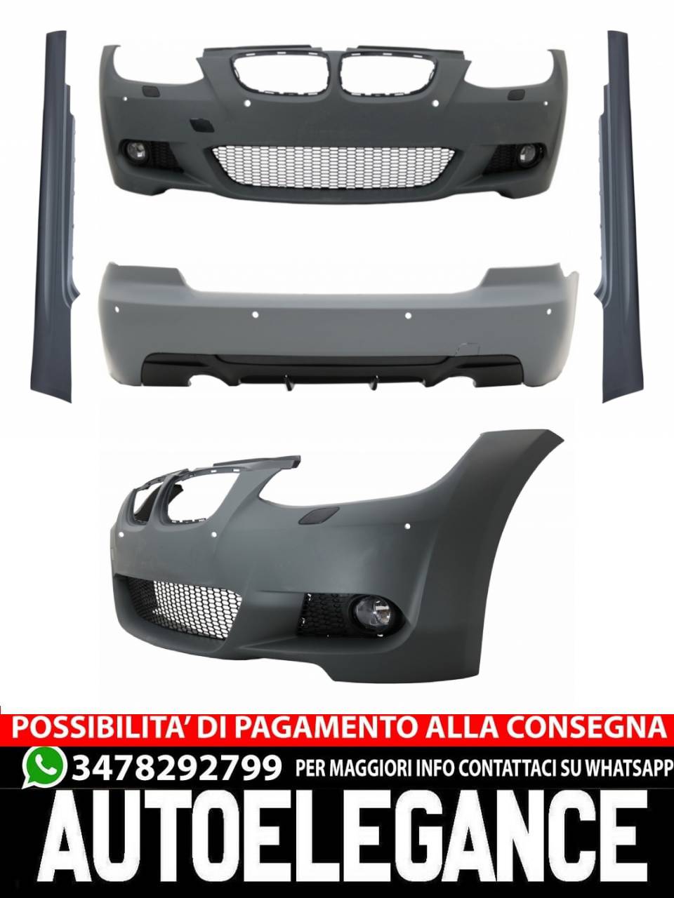 Kit carrozzeria completo adatto per BMW Serie 3 E92 E93 (2006-2009)