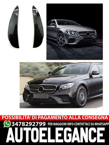 Suitable for Mercedes W213 E-Class AMG AERO OPTIC FLAPS CARBON OPTIC front 