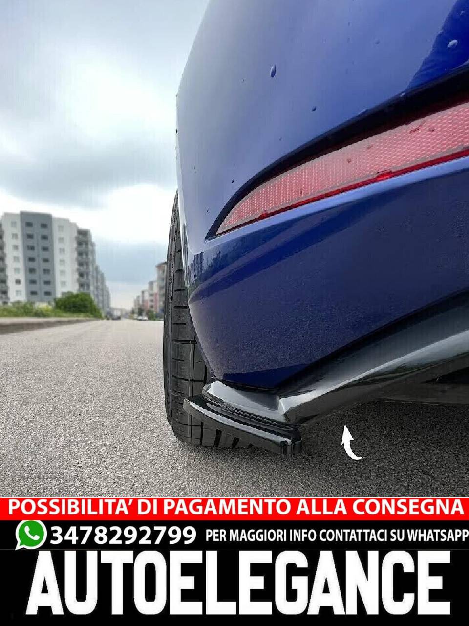 SPLITTER adatto per VW Golf Mk7.5 R 2017-2020