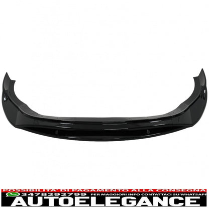 Front Bumper Lip Extension Spoiler Fit For VW Golf 8 R (2020-) Piano Black