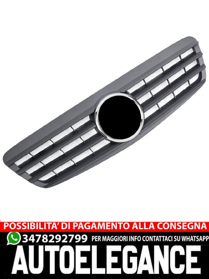 Griglia sportiva per Mercedes W220 S 1998-2002 nero opaco AMG LOOK