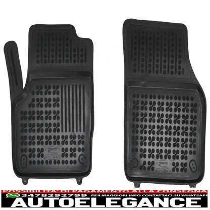 Black rubber mats suitable for Land Rover Range Rover Evoque i L538 (2011-2014) L538 Facelift (2014-2018)