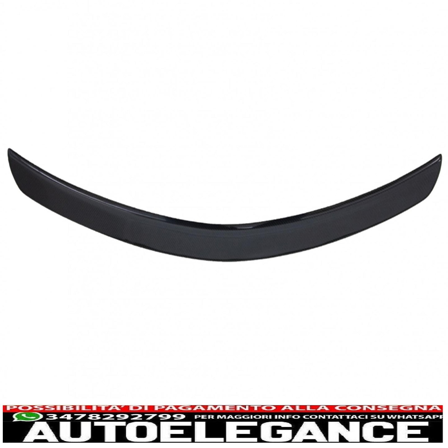 trunk spoiler suitable for mercedes c-class w204 limousine (2007-2014) real carbon design 