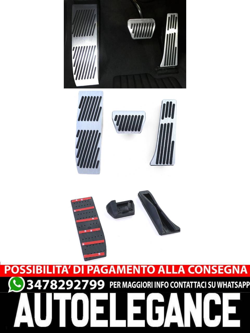 High performance pedal set aluminum suitable for BMW X1 E84 automatic 09-15