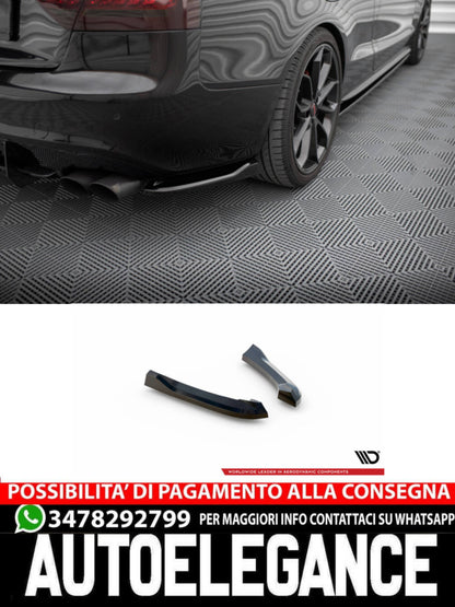 SPLITTER LATERALI POSTERIORI ADATTO PER AUDI S5 / A5 S-LINE COUPÉ / CABRIOLET 8T