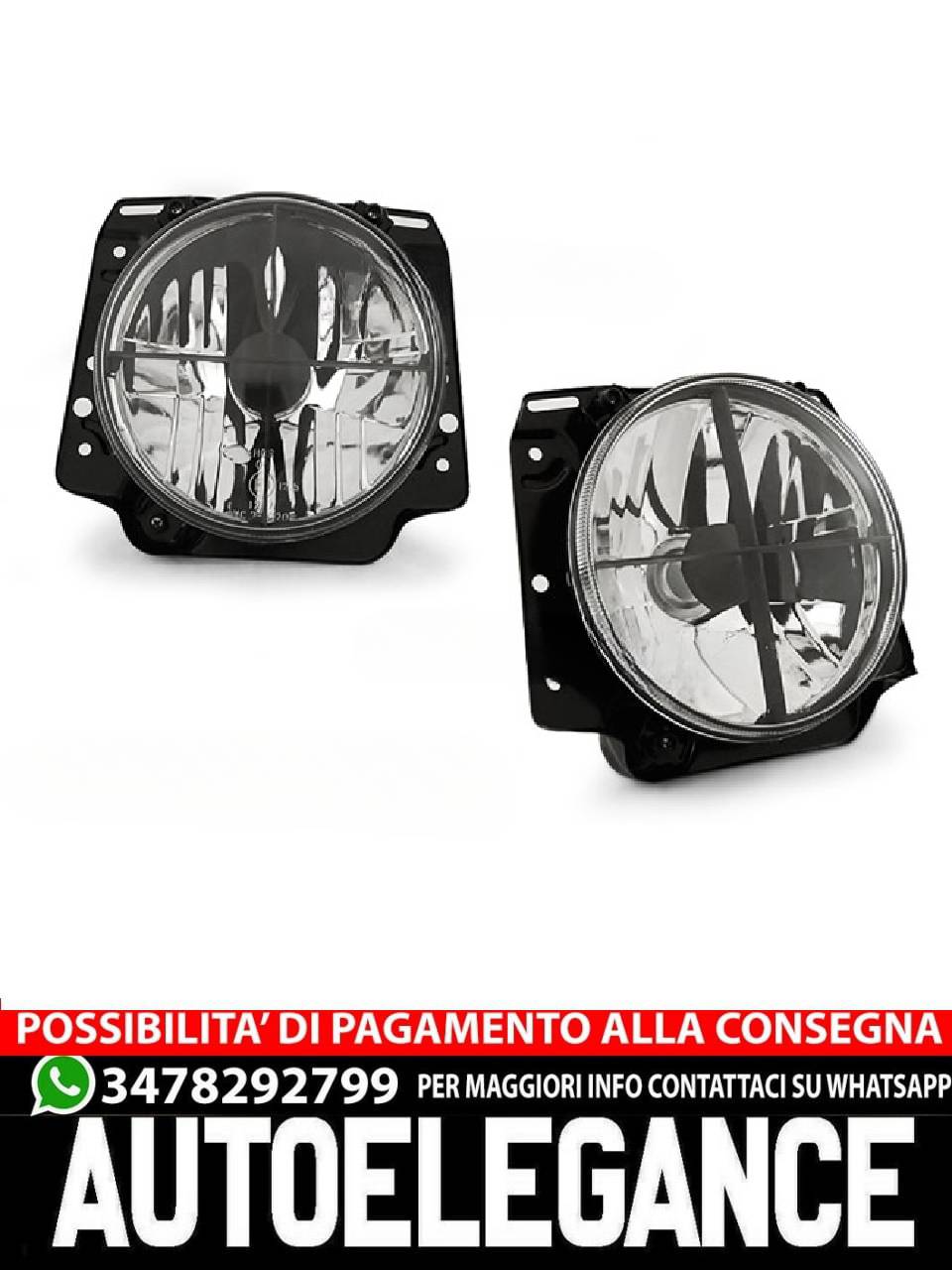 FARI CROMATI per VW GOLF 2 08.83-08.91