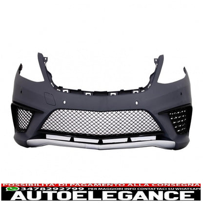 Front bumper suitable for mercedes s class w222 (2013-06.2017) pdc with black front grille design s63 