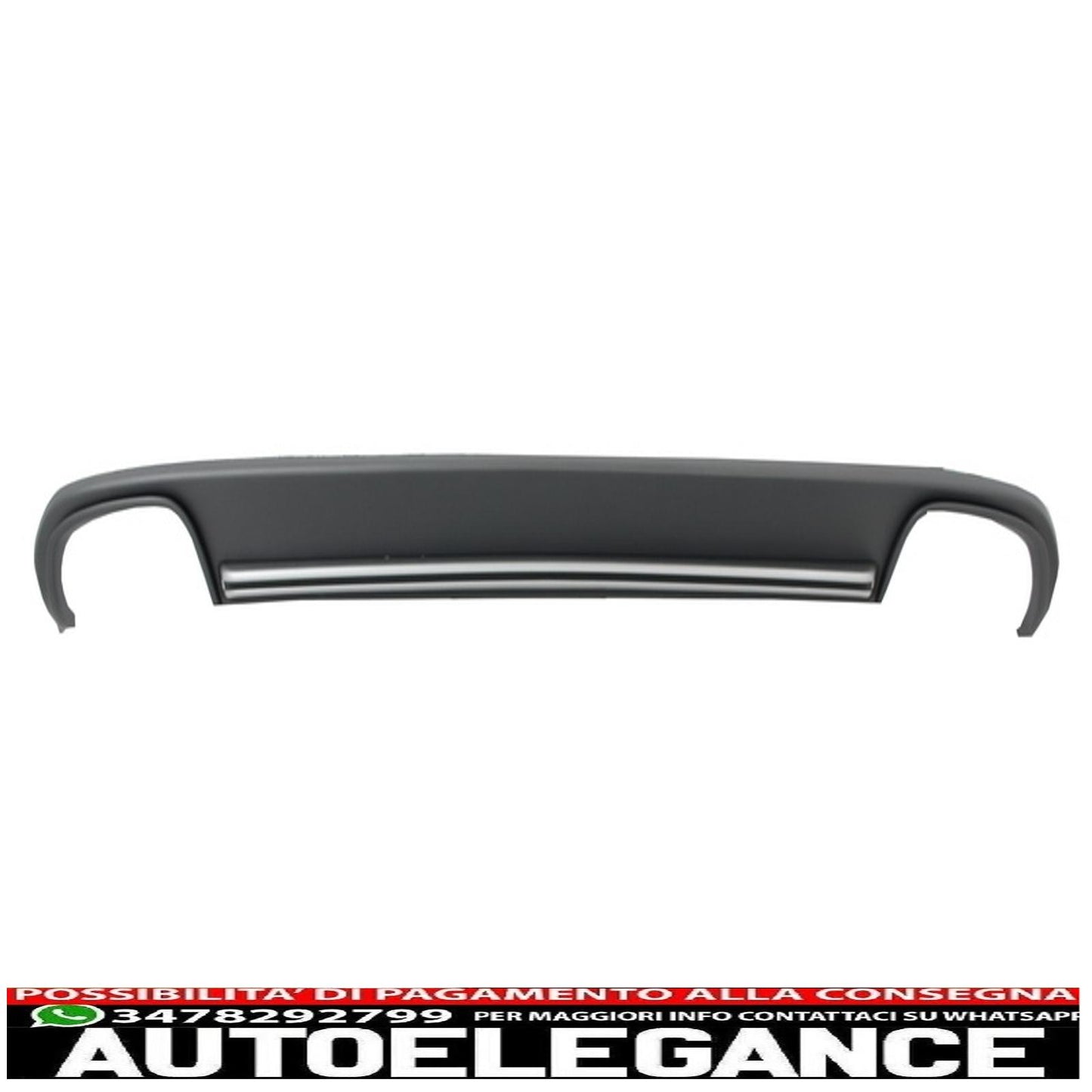 Diffusore d'aria per mantovana paraurti posteriore adatto per audi a4 b8 pre restyling (2008-2011) limousine avant s4 design