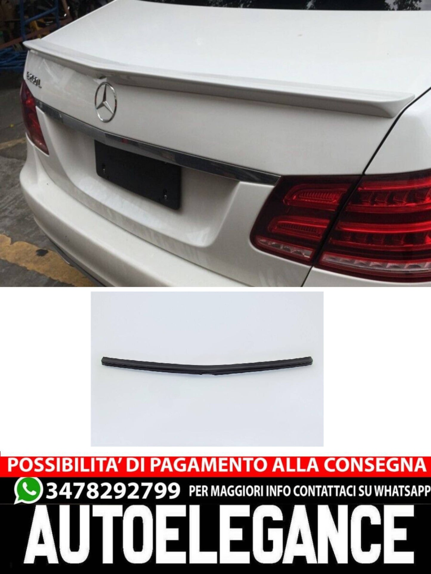 SPOILER adatto per Mercedes E class W212 2009-2016 Sedan