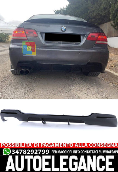 GLOSS BLACK REAR DIFFUSER SUITABLE FOR BMW 3 SERIES E92 E93 320 325 330 