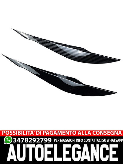 Per BMW Serie 3 E90 E91 2005-2012 pannelli fari cattivo aspetto nero lucido