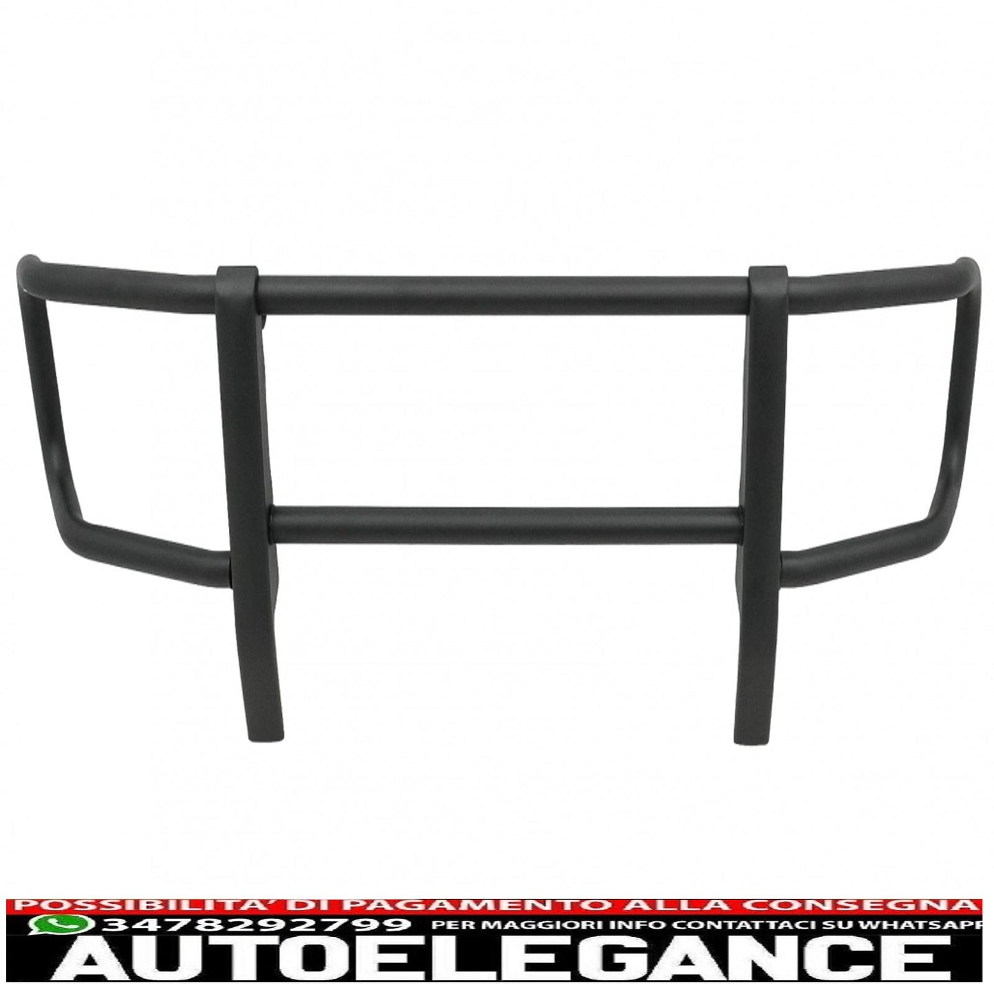 Bullbar adatto per mercedes classe g w463 (1989-2018) nero solo per paraurti g63 g65 AUTOELEGANCERICAMBI