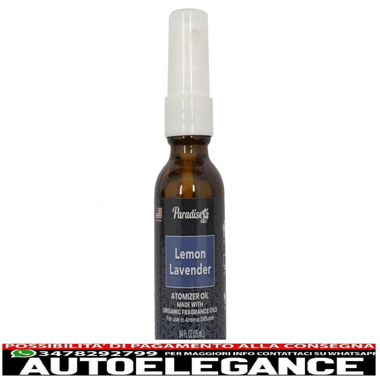 Paradise Air Fresh atomizzatore olio deodorante spray 25 ml limone levanda 25 unità diffusore di aroma