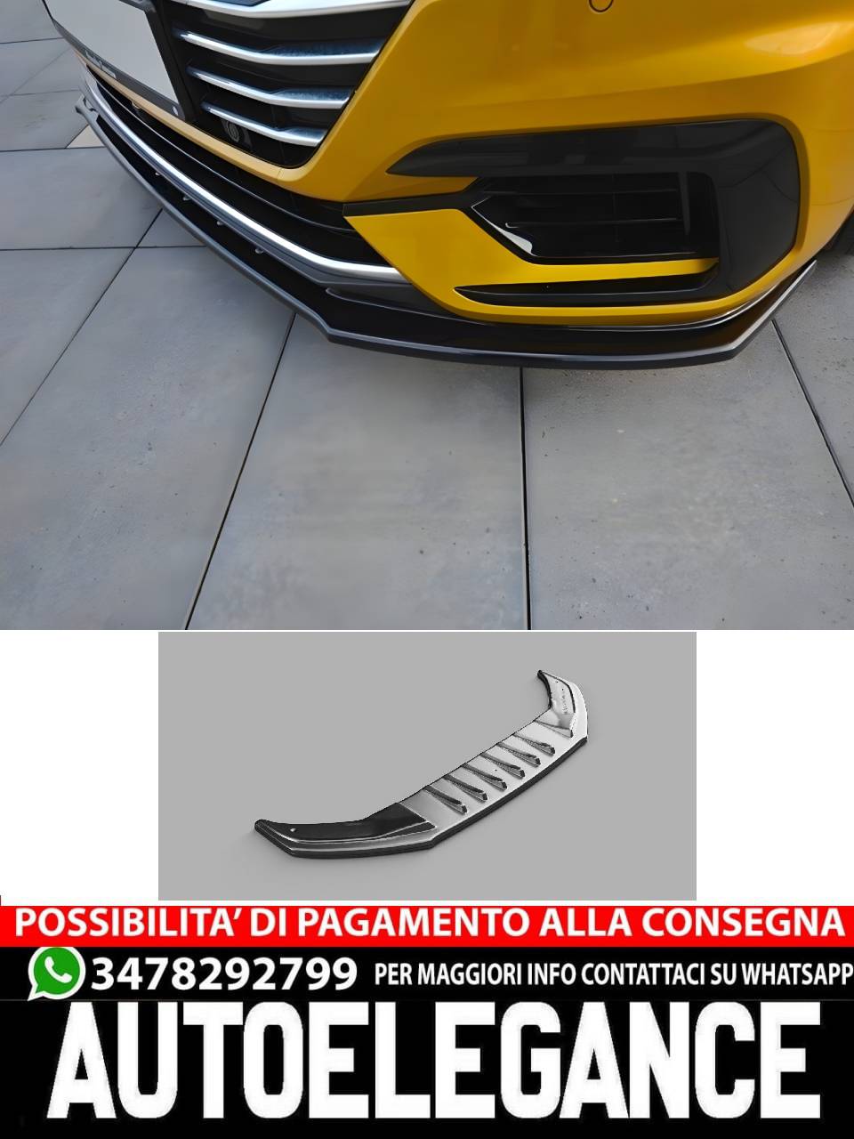 SPLITTER adatto per VW Arteon R-line 2017+