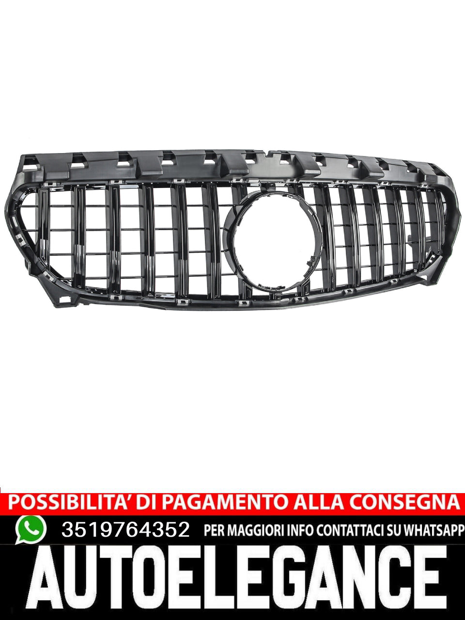 GT Panamericana GRILLE suitable for Mercedes CLA W117 X117 13-16 all black 