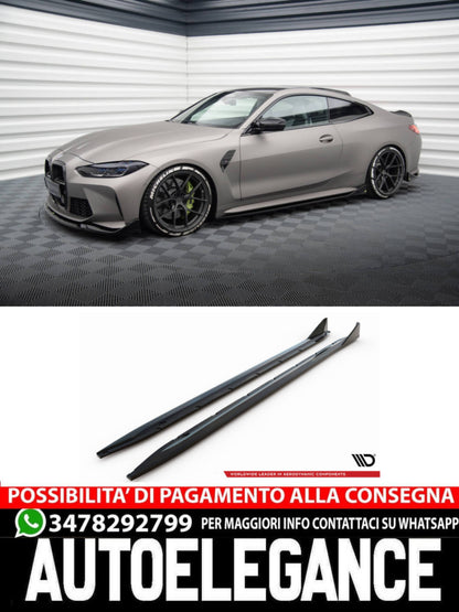 MINIGONNE LATERALI  V.3 CSL LOOK ADATTE PER BMW M4 G82  (2021 - )