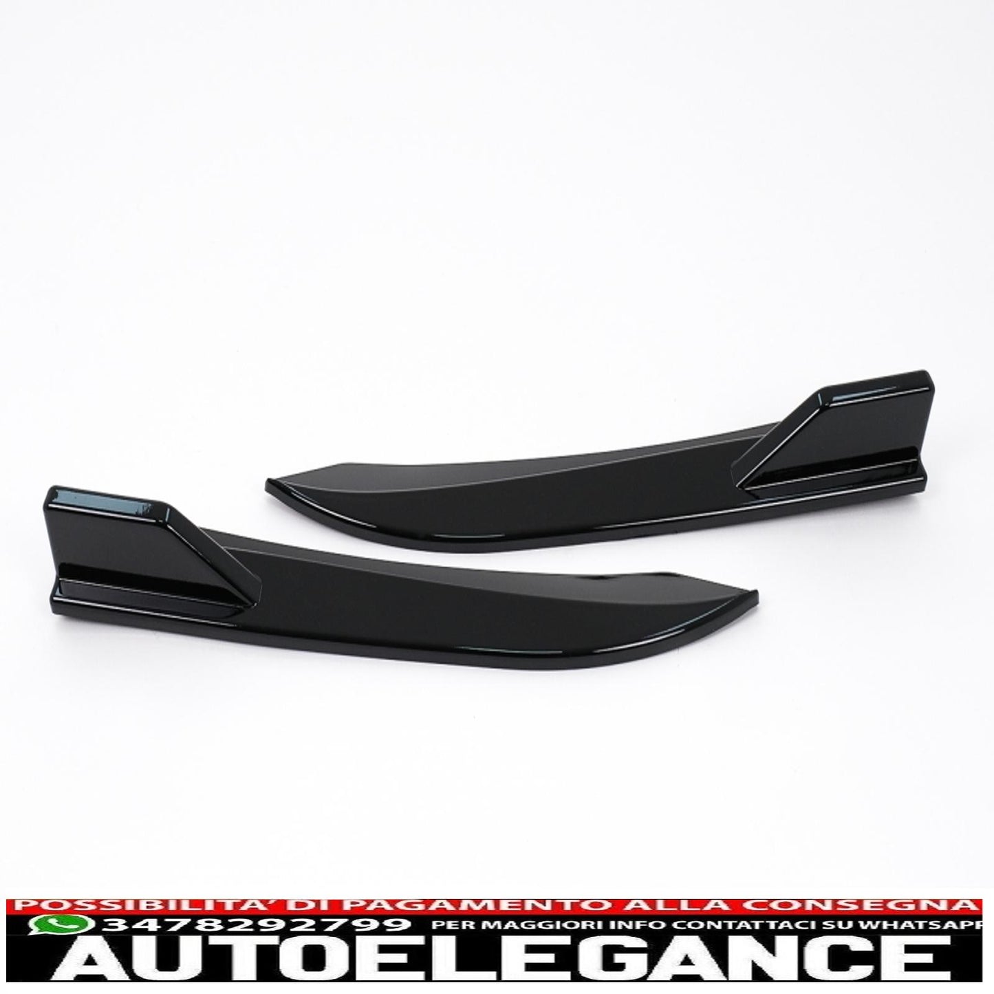 alette paraurti posteriori alette laterali flic adatte per bmw serie 3 f30 f31 (2011-2019) pianoforte nero AUTOELEGANCERICAMBI